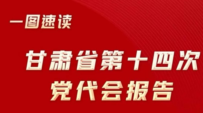 一圖速讀中國(guó)共產(chǎn)黨甘肅省第十四次代表大會(huì)報(bào)告
